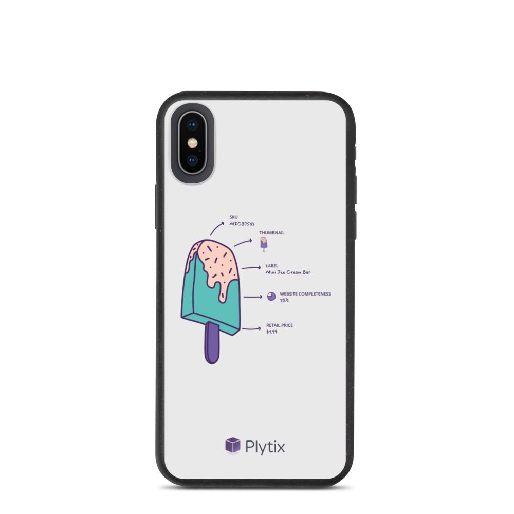 Ice Cream iPhone X/XS Case, Biodegradable