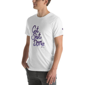 "Get Shit Done" T-Shirt, Short-Sleeve, White, Unisex