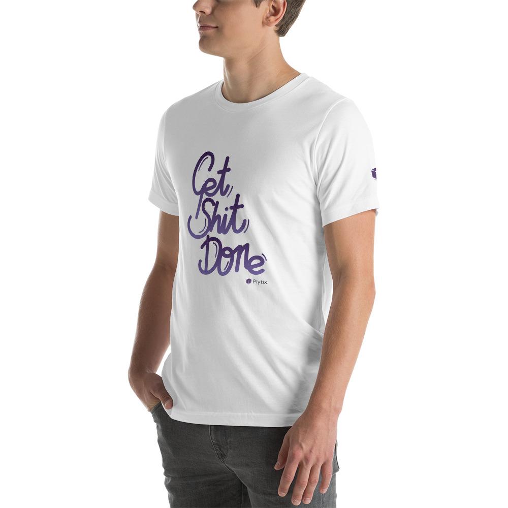 "Get Shit Done" T-Shirt, Short-Sleeve, White, Unisex, M