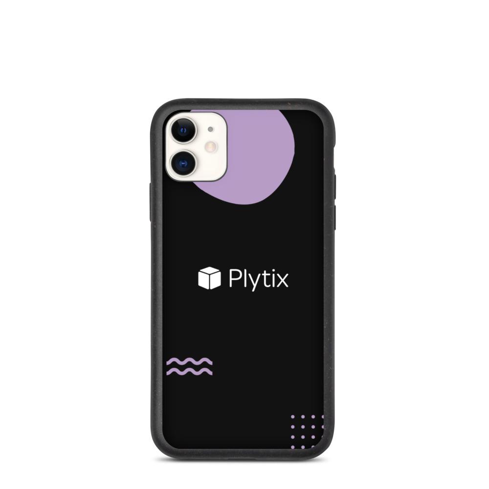 Plytix Logo iPhone Case, Biodegradable, Black