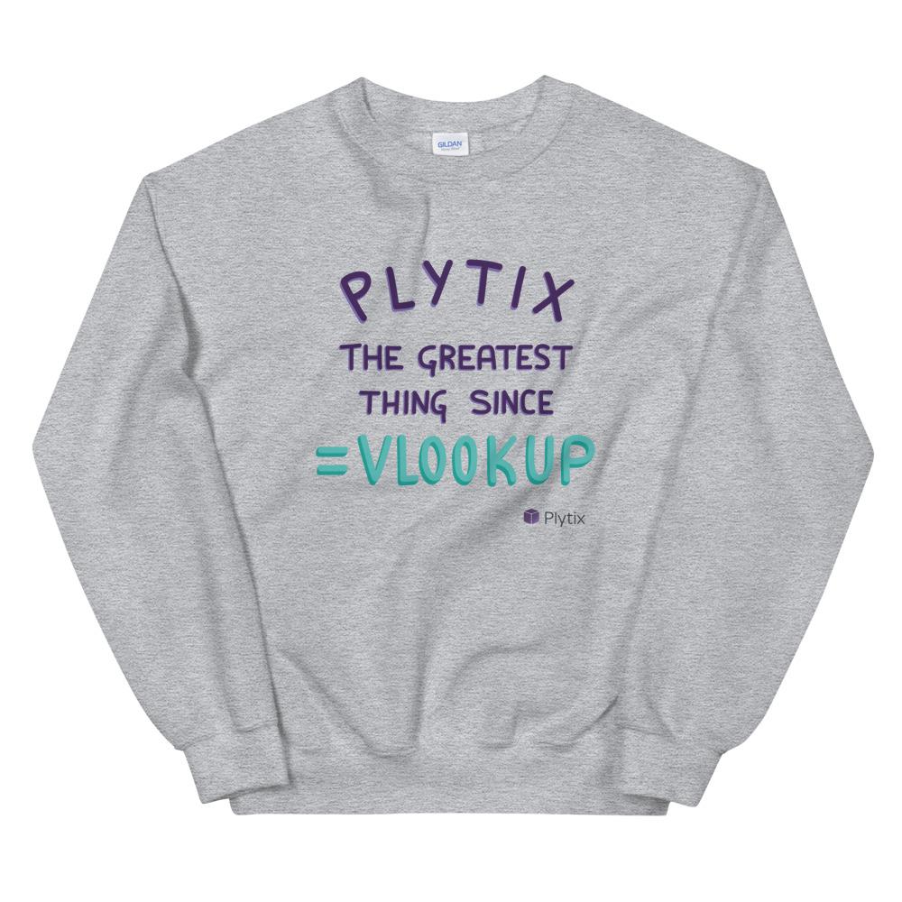 Plytix Greatest Sweatshirt, Grey, Unisex, 2XL