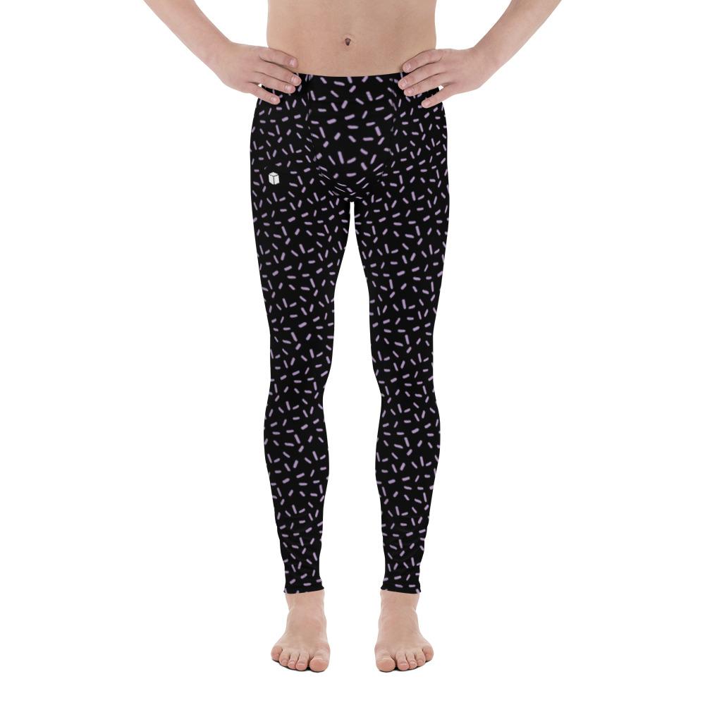 Confetti Pattern Leggings, Men's