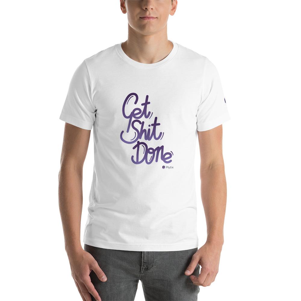 "Get Shit Done" T-Shirt, Short-Sleeve, White, Unisex, S