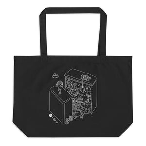 Plytix World Tote Bag, Organic Black