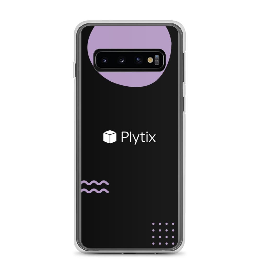 Samsung Galaxy S10 Phone Case, Plytix Design, Black/Purple