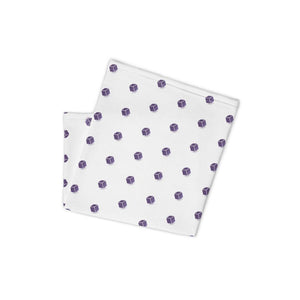 Plytix Logo Neck Warmer, White/Purple