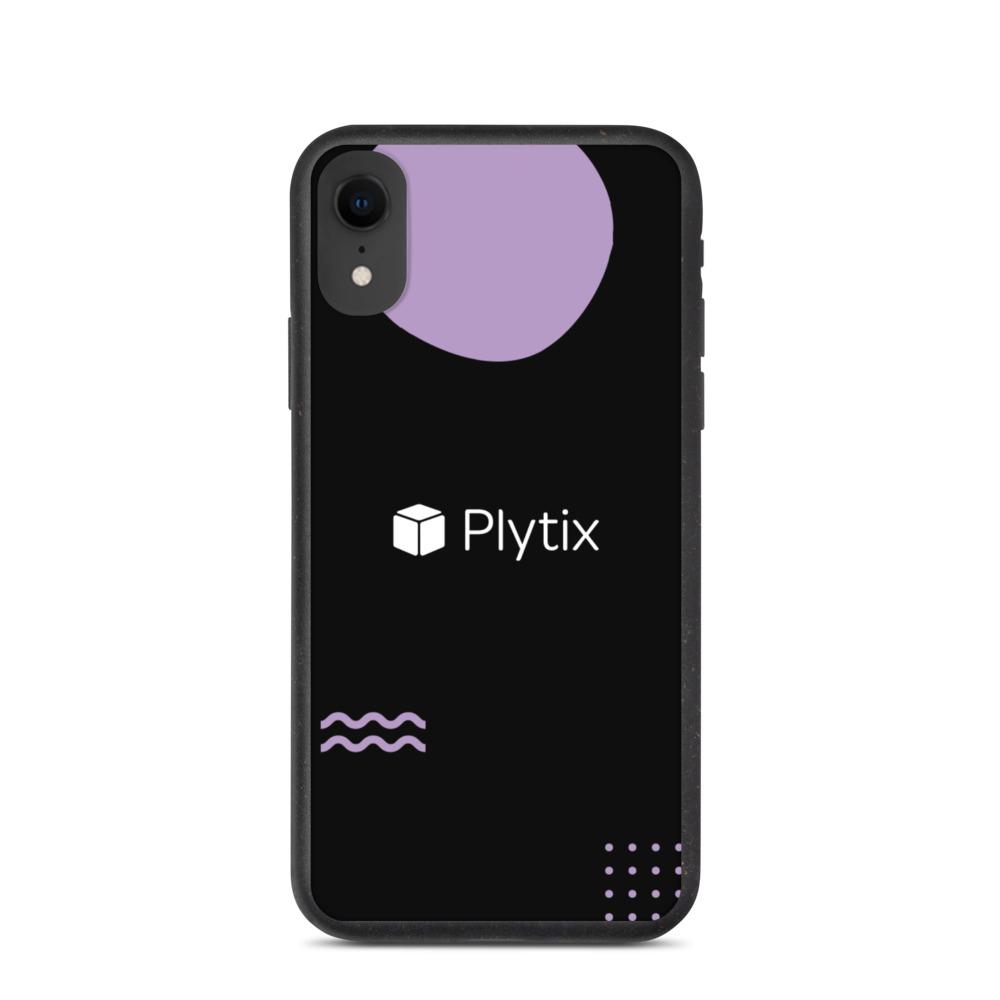 Plytix Logo iPhone Case, Biodegradable, Black