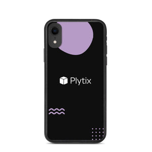 Plytix Logo iPhone Case, Biodegradable, Black