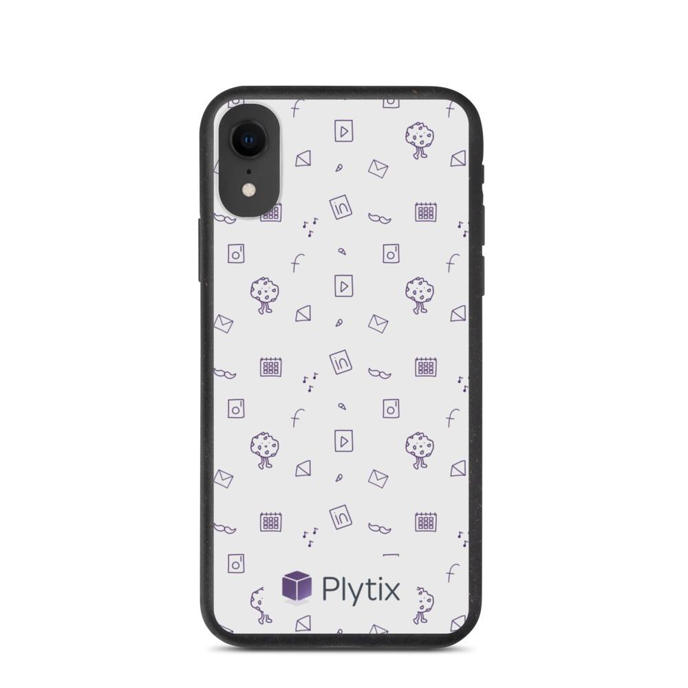 Plytix Social Graphic iPhone XR Case, Biodegradable