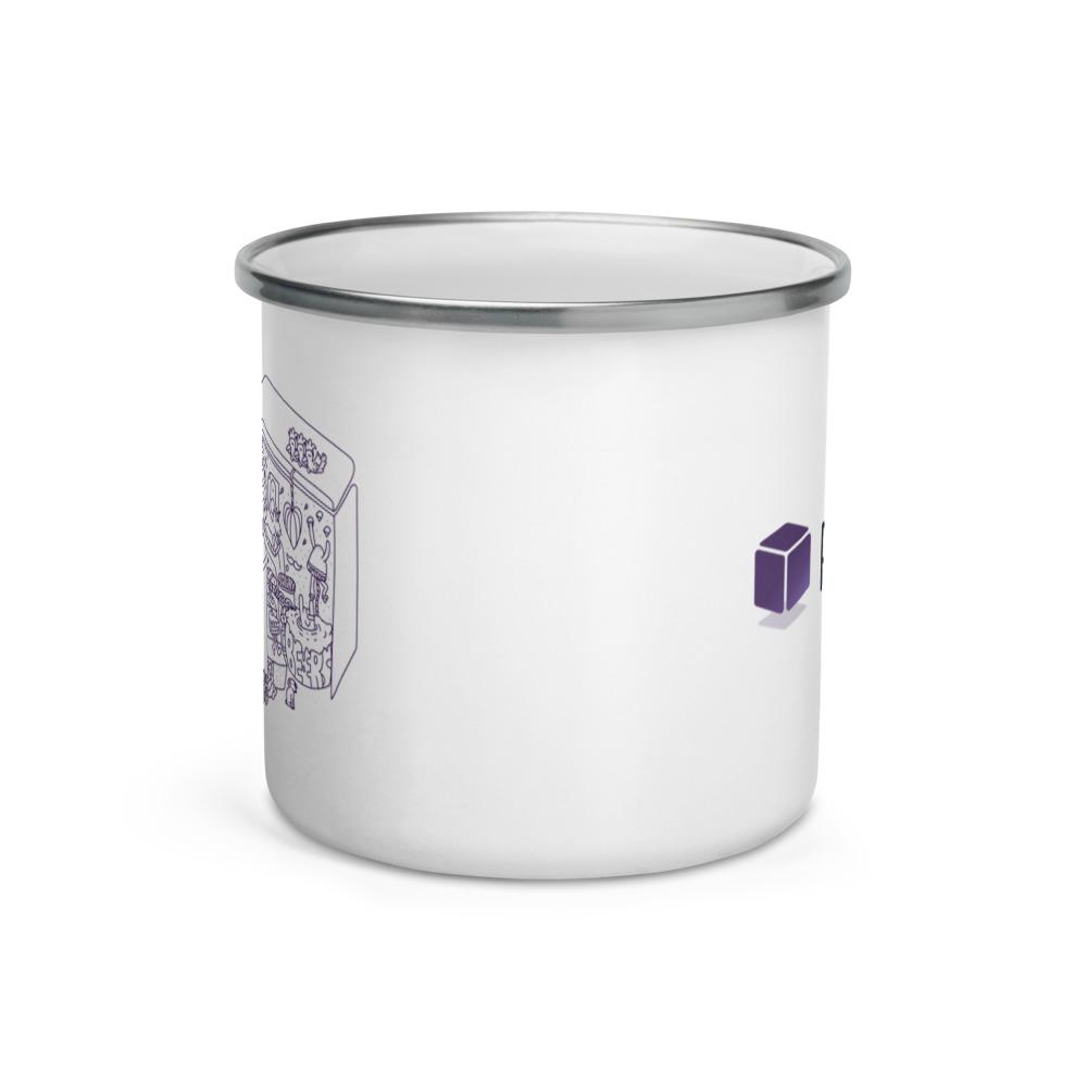 Plytix Logo Mug, White, Enamel