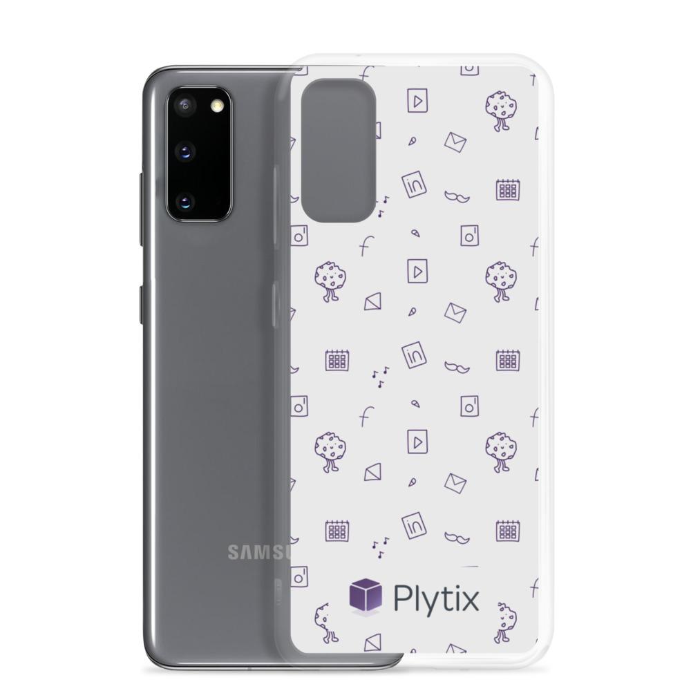 Samsung Galaxy S20 Phone Case - Plytix Social Graphic, Grey