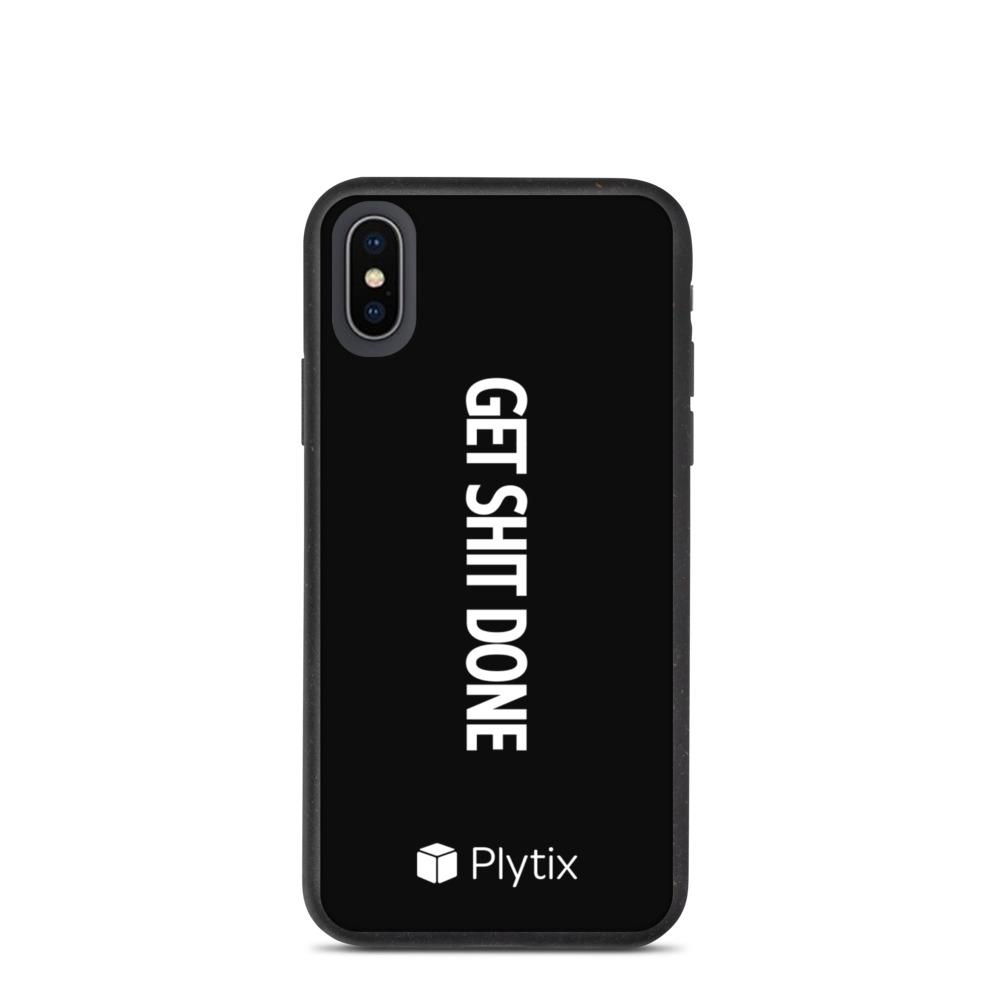 "Get Shit Done" iPhone X/XS Case, Biodegradable