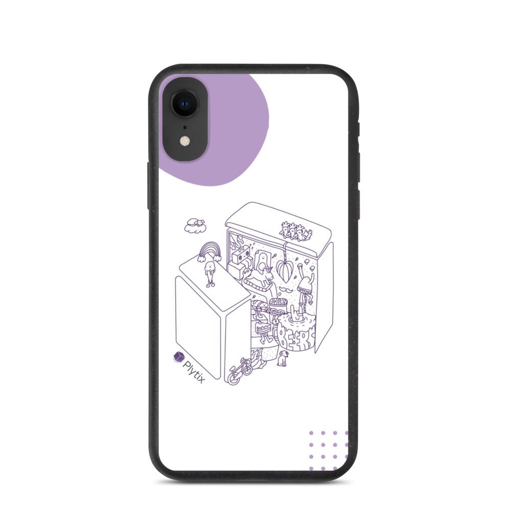 Plytix World iPhone XR Case, Biodegradable