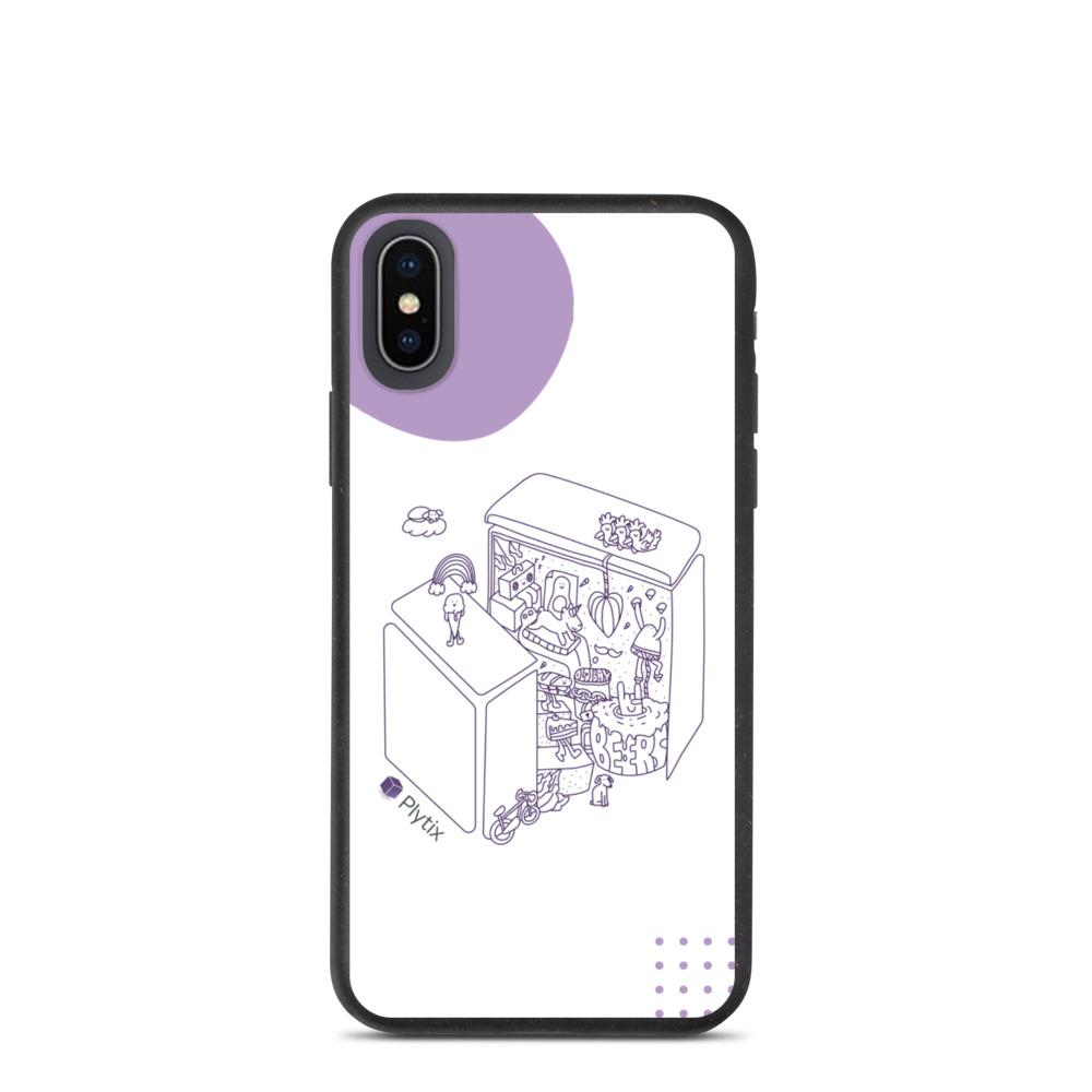 Plytix World iPhone X/XS Case, Biodegradable