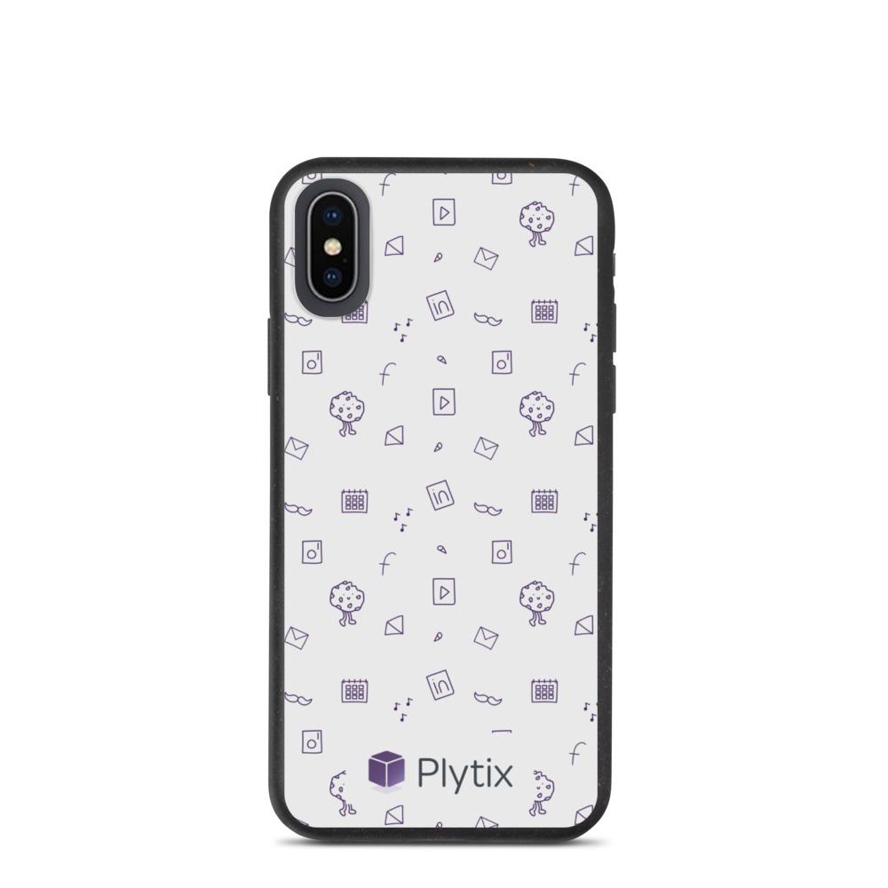 Plytix Social Graphic iPhone X/XS Case, Biodegradable