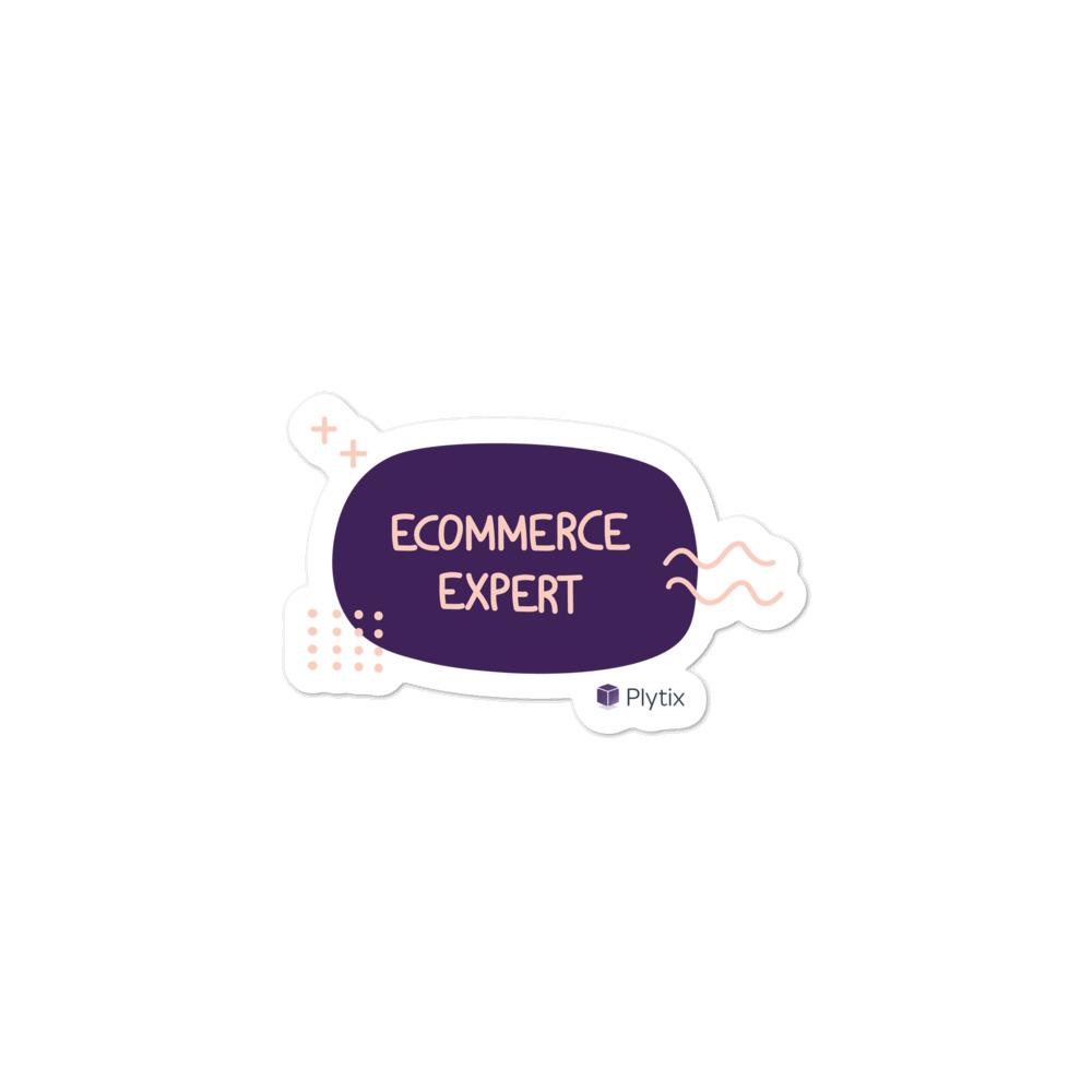 Ecommerce Expert Bubble Sticker, Purple