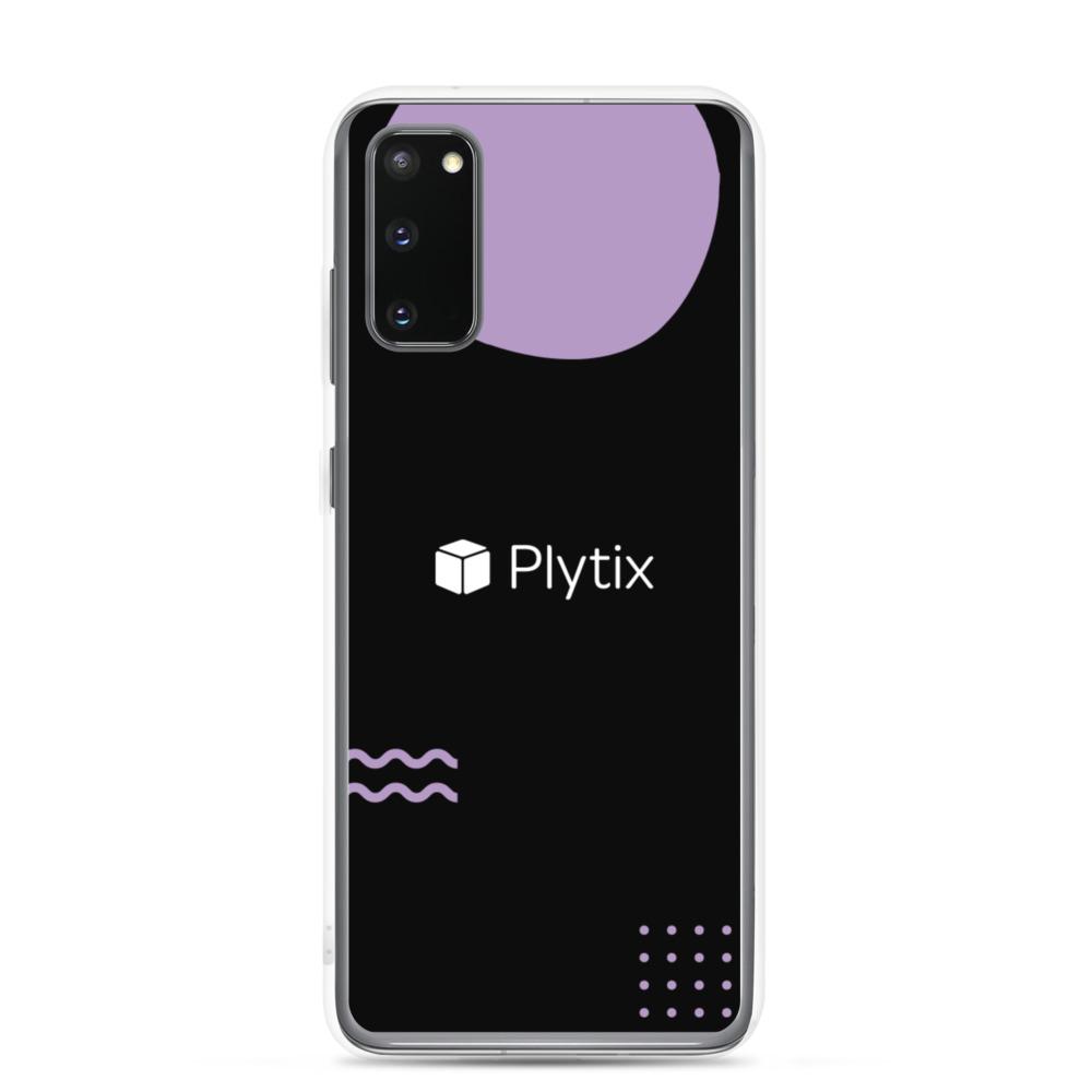 Samsung Galaxy S20 Phone Case, Plytix Design, Black/Purple