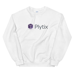 Plytix Logo Sweatshirt, White, Unisex