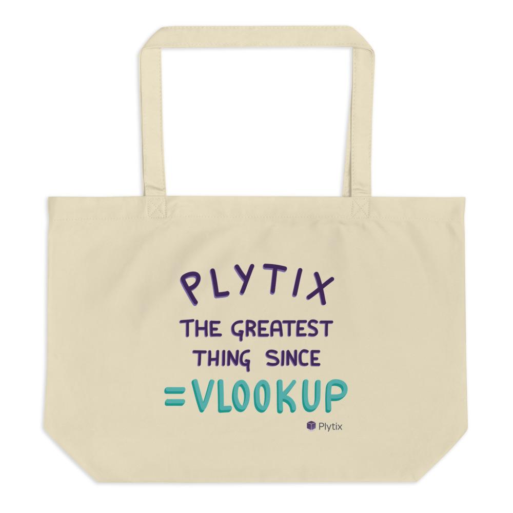 Plytix Greatest Tote Bag, Organic Beige