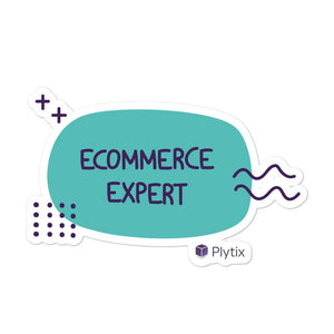 Ecommerce Expert Bubble Sticker, Green, 5.5x5.5in