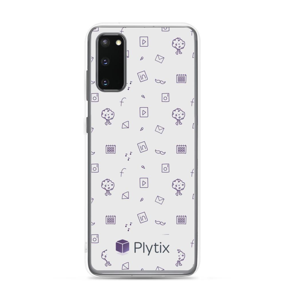 Samsung Galaxy S20 Phone Case - Plytix Social Graphic, Grey