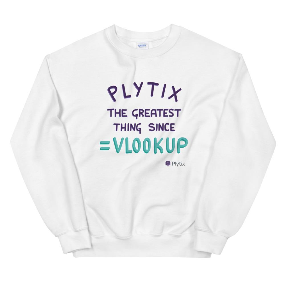 Plytix Greatest Sweatshirt, White, Unisex, 2XL