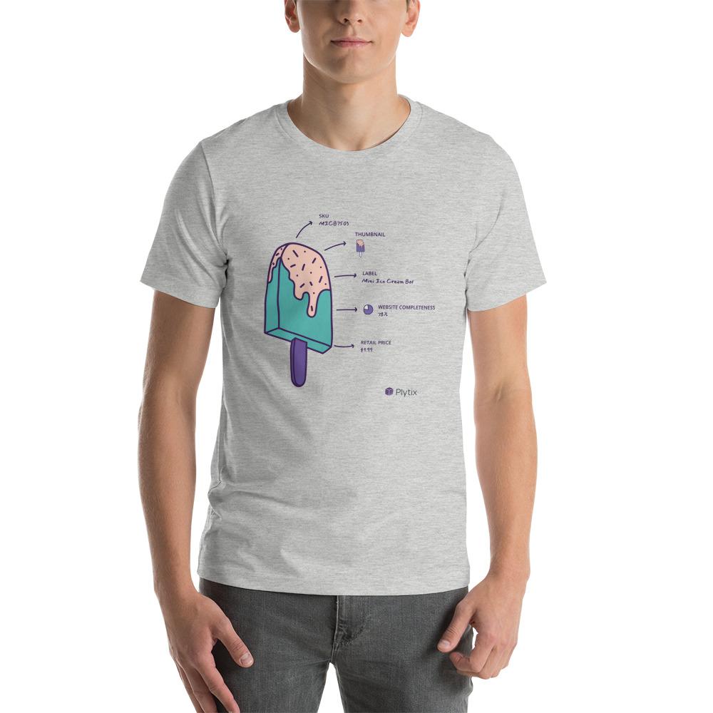 Ice Cream T-Shirt, Short-Sleeve, White, Unisex