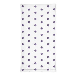 Plytix Logo Neck Warmer, White/Purple