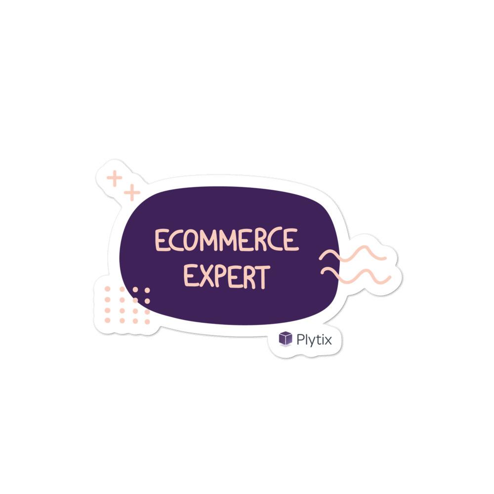 Ecommerce Expert Bubble Sticker, Purple