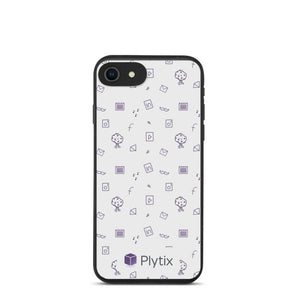 Plytix Social Graphic iPhone 7/8/SE Case, Biodegradable