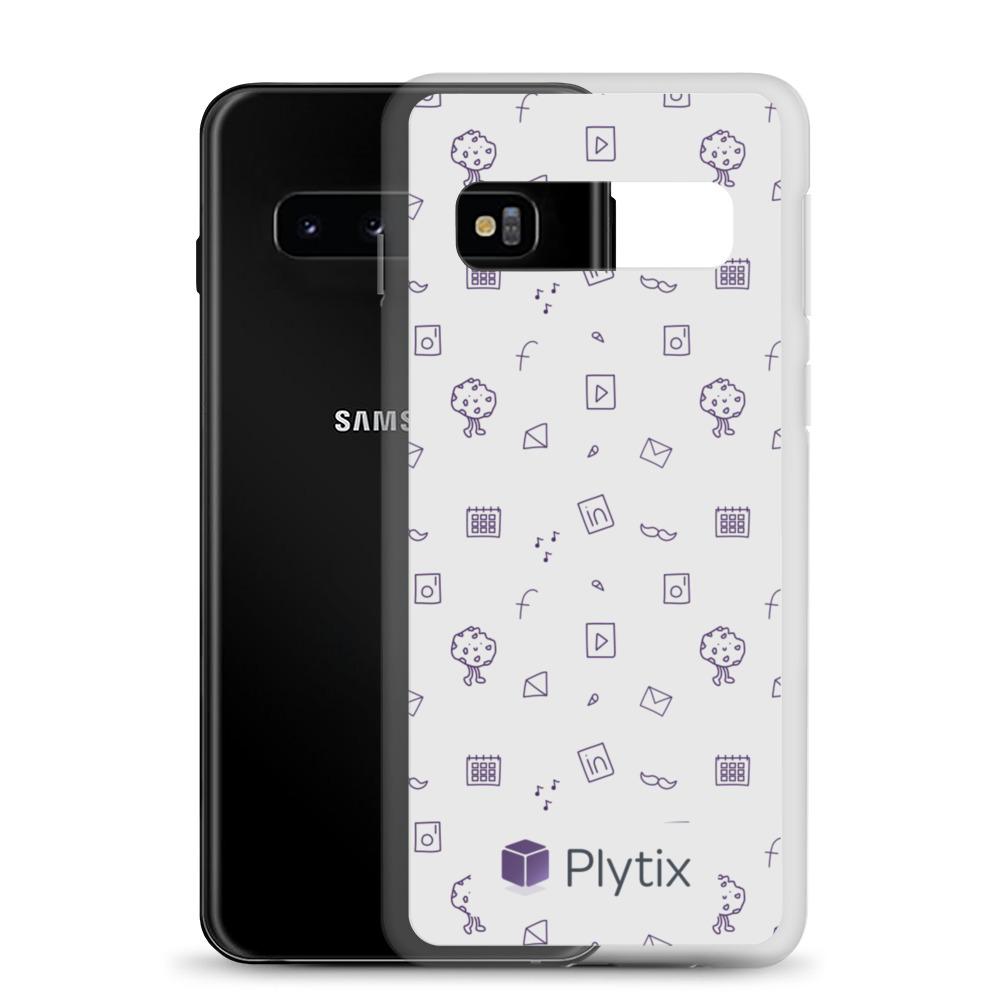 Samsung Galaxy S10 Phone Case - Plytix Social Graphic, Grey