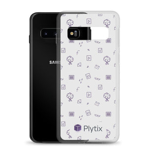 Samsung Galaxy S10 Phone Case - Plytix Social Graphic, Grey