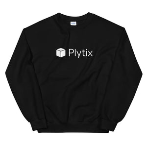 Plytix Logo Sweatshirt, Black, Unisex, 3XL