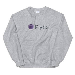 Plytix Logo Sweatshirt, Grey, Unisex, 3XL