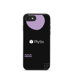 Plytix Logo iPhone Case, Biodegradable, Black